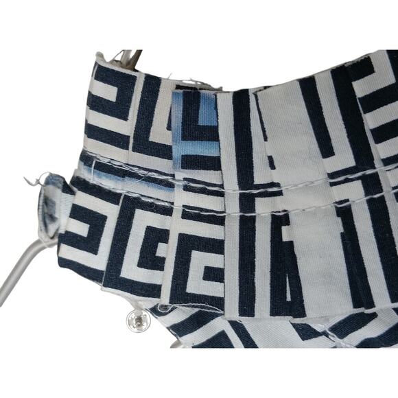 Tory Burch Dress Sz 4 Black White Geometric Print Sleeveless Cotton - Picture 15 of 16